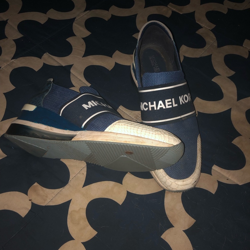 Michael Kors Navy and White Men's Sneakers - Picture 5 of 5